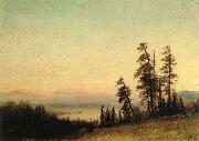 Albert Bierstadt Landscape with Deer oil painting picture wholesale